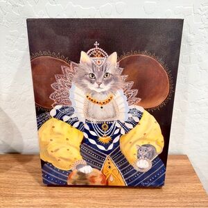Carol Lew Cat Canvas Print Regal Renaissance Grey White Cat 11x14 Gallery
